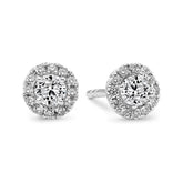 Essential Diamond Halo Earrings (0.25ct) - Dracakis Jewellers